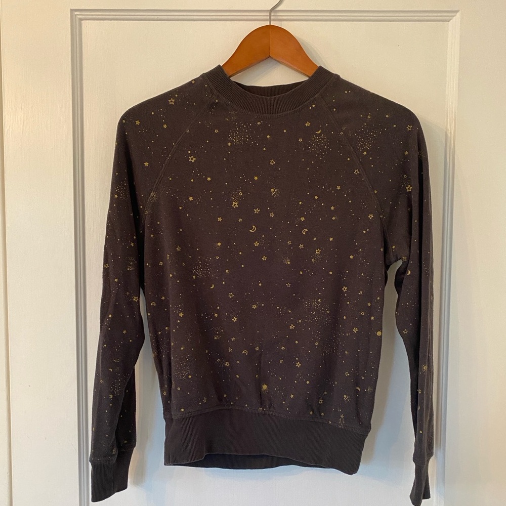 Spiritual Gangster Moon and Stars Swartshirt